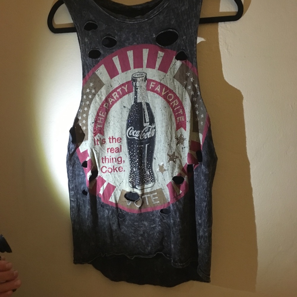 Coca Cola The Classic Tank Top with sparkly studs